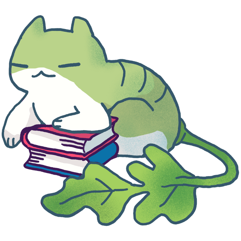 Cat with Book